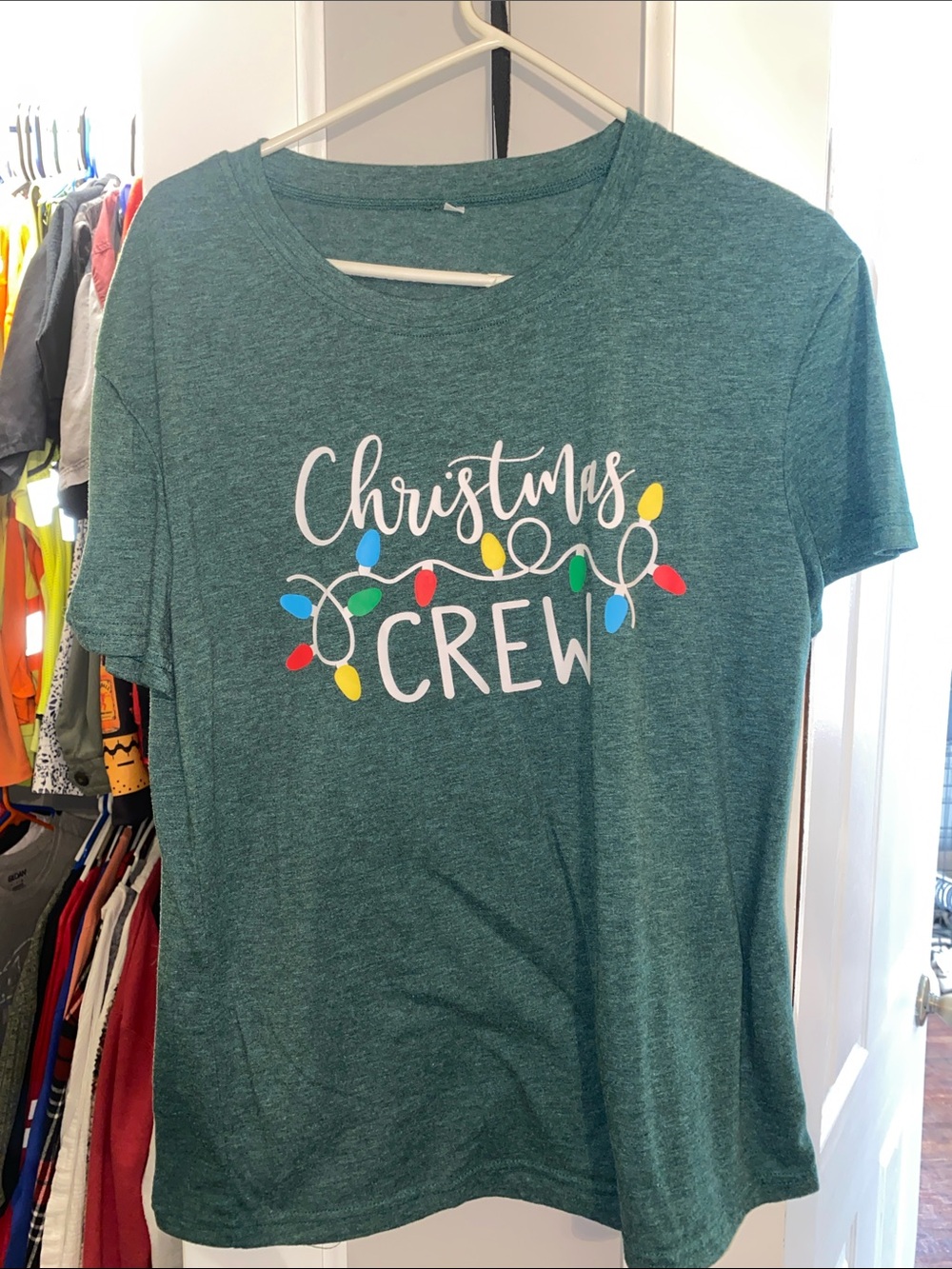 Christmas Crew Green Graphic Tee